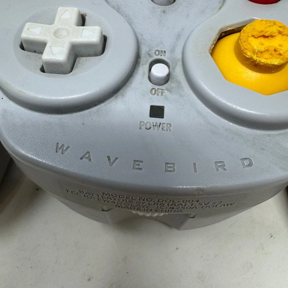 Nintendo GameCube WaveBird Wireless‎ Controller Gray DOL-004 No Receiver Tested